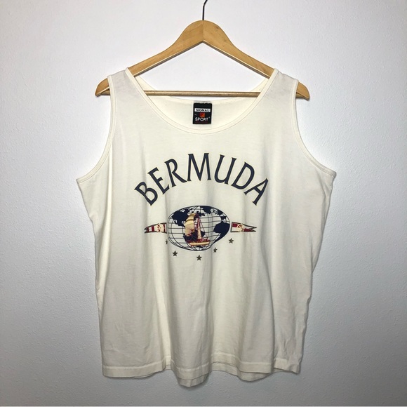 Vintage Other - Vintage 1990s Bermuda Signal Sport Tank Top XL
